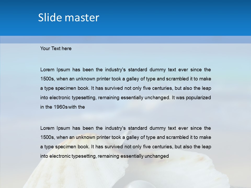 Nature Detail Lagoon PowerPoint Template