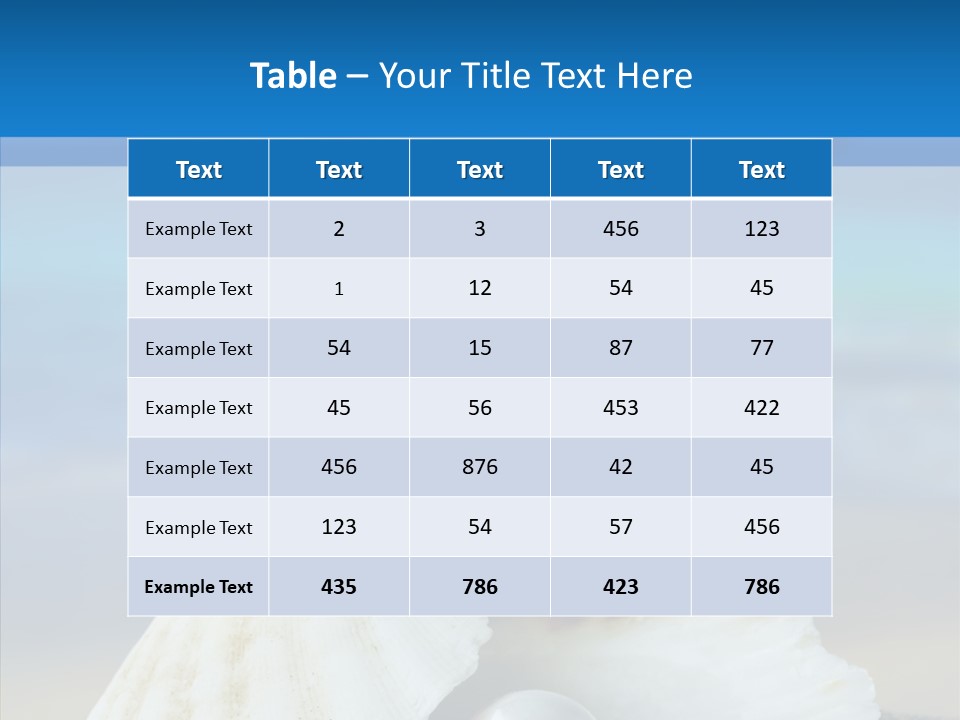 Nature Detail Lagoon PowerPoint Template