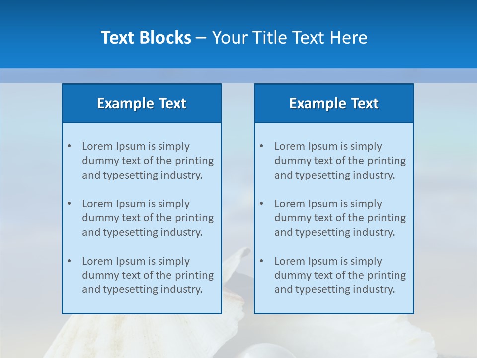 Nature Detail Lagoon PowerPoint Template