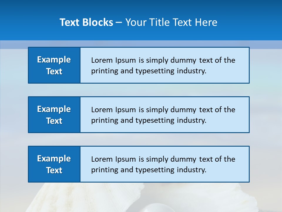 Nature Detail Lagoon PowerPoint Template