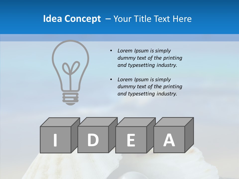 Nature Detail Lagoon PowerPoint Template