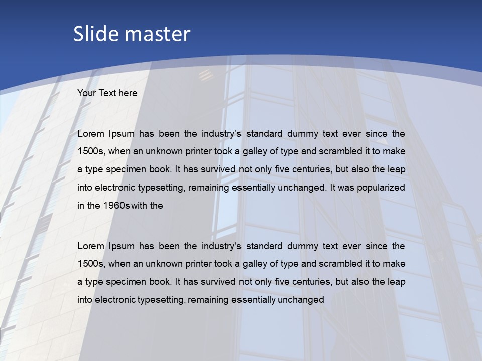 Company White Building PowerPoint Template