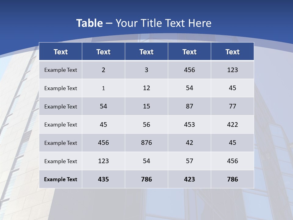 Company White Building PowerPoint Template