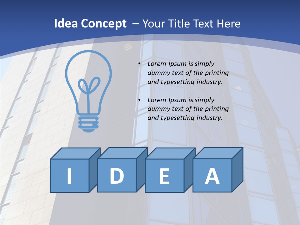 Company White Building PowerPoint Template