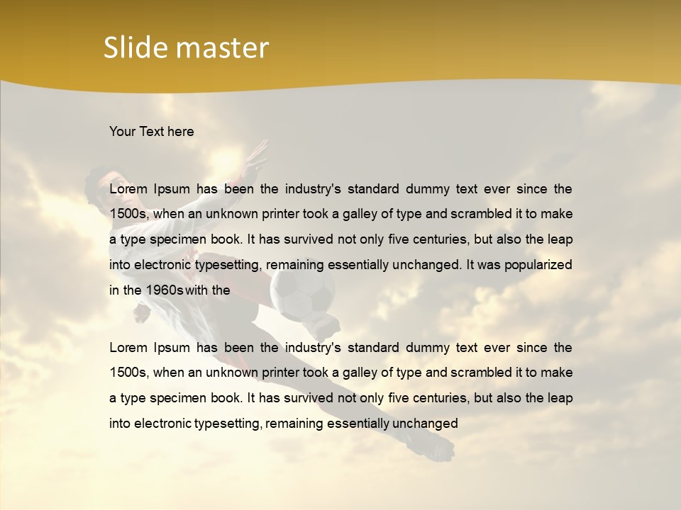 Kick Ball Door PowerPoint Template