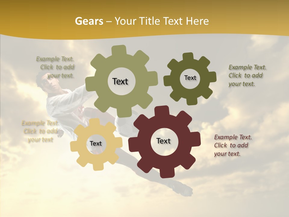 Kick Ball Door PowerPoint Template