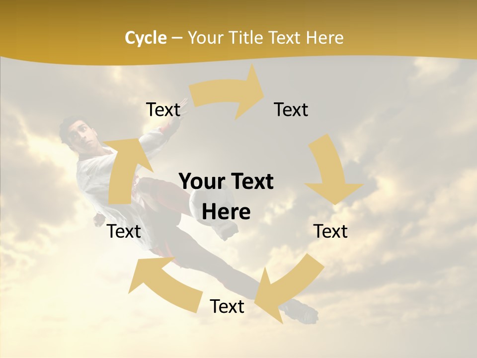 Kick Ball Door PowerPoint Template