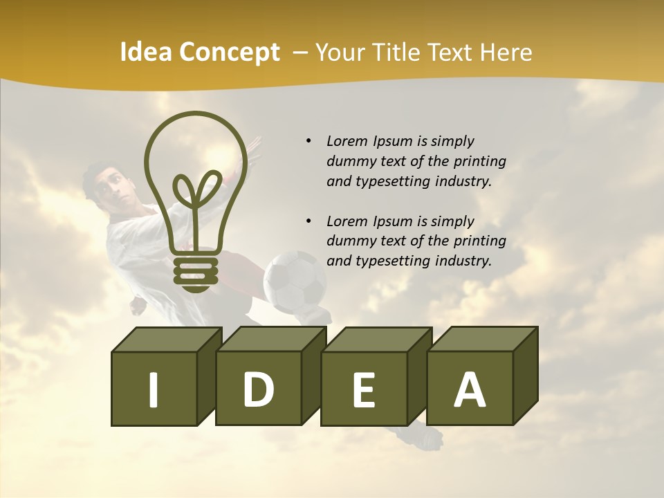 Kick Ball Door PowerPoint Template