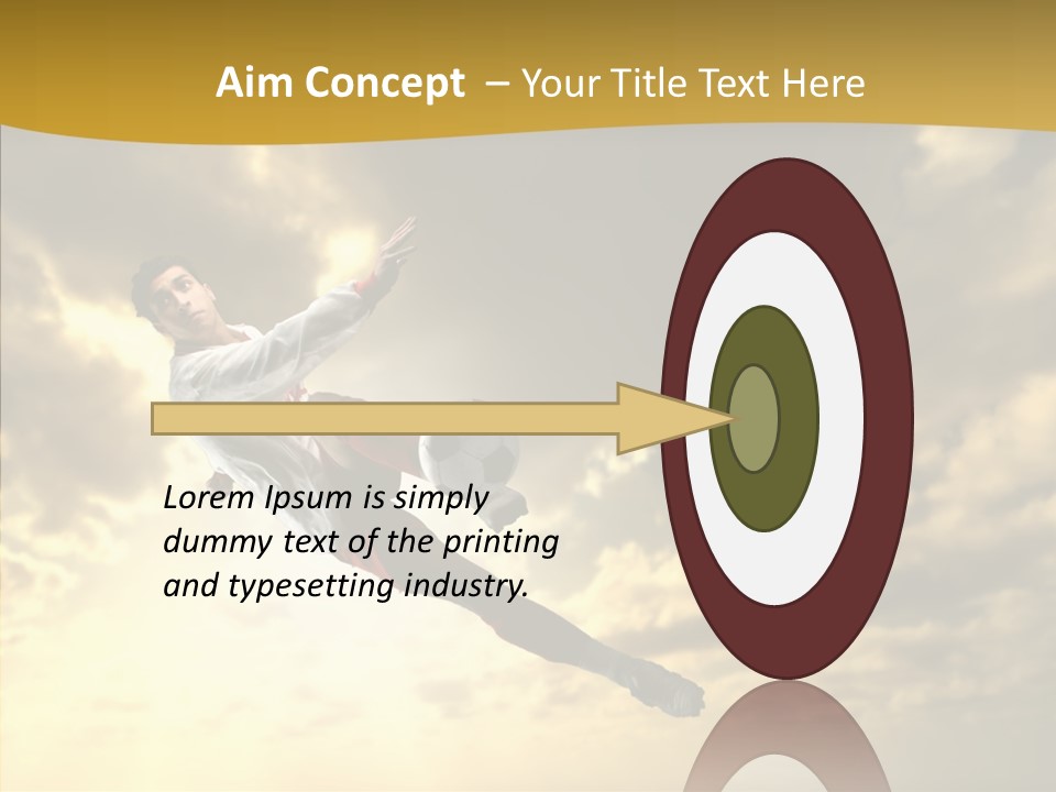 Kick Ball Door PowerPoint Template