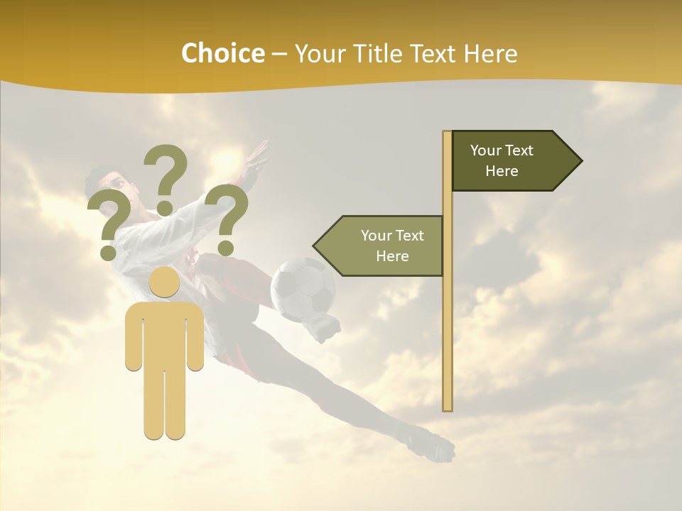 Kick Ball Door PowerPoint Template