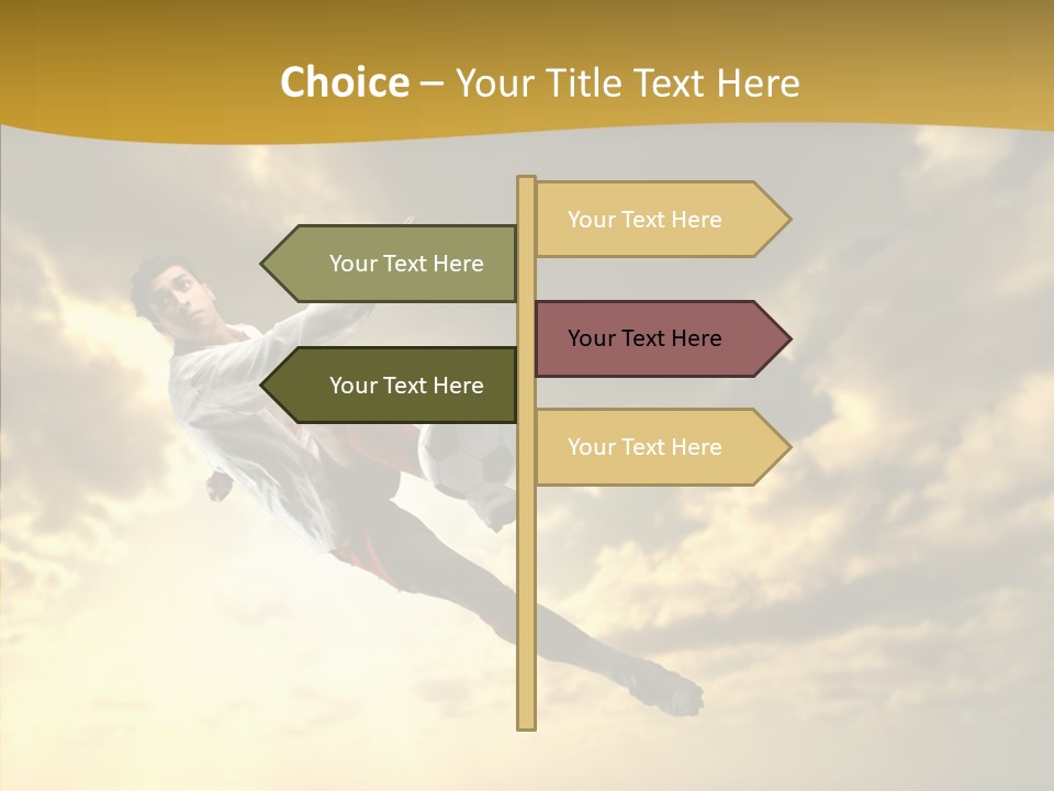 Kick Ball Door PowerPoint Template