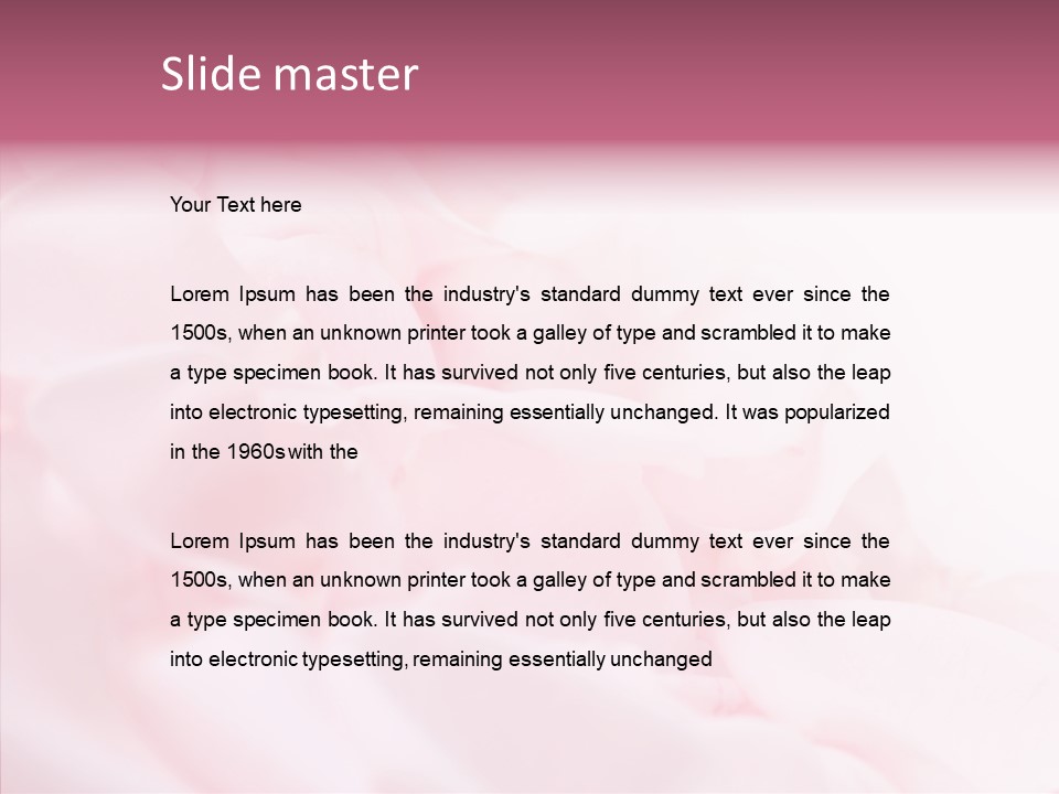 Sensuality Romantic Elegant PowerPoint Template
