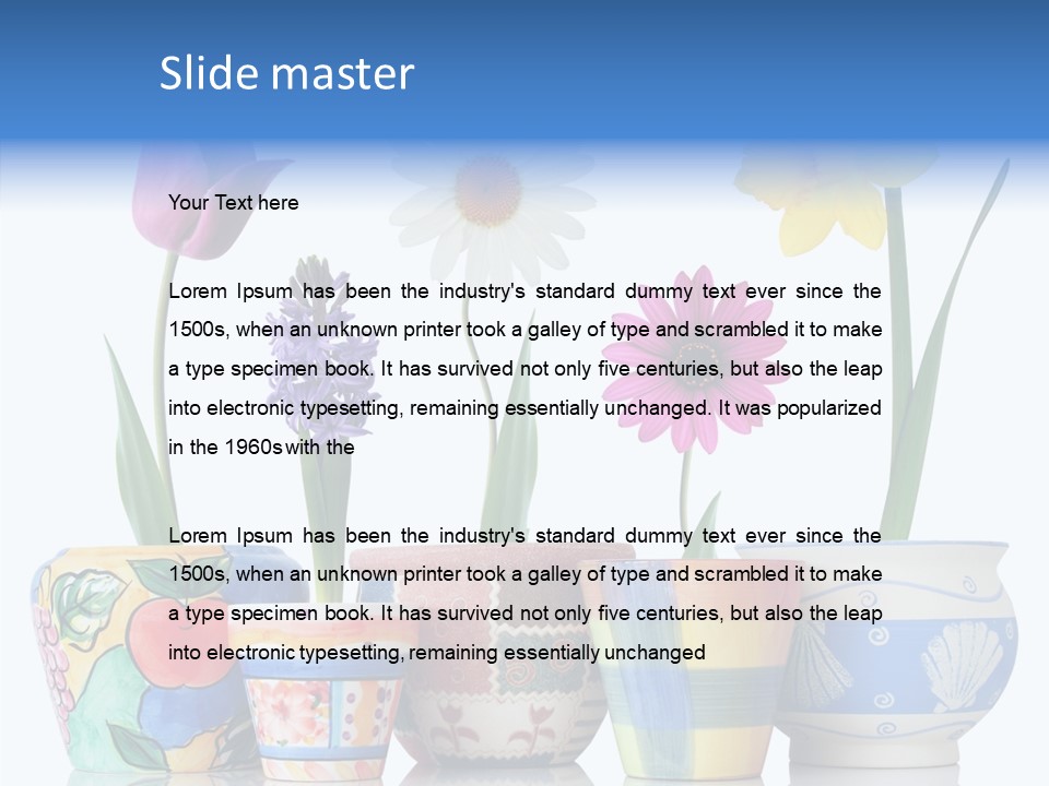 Natural Container Tulip PowerPoint Template