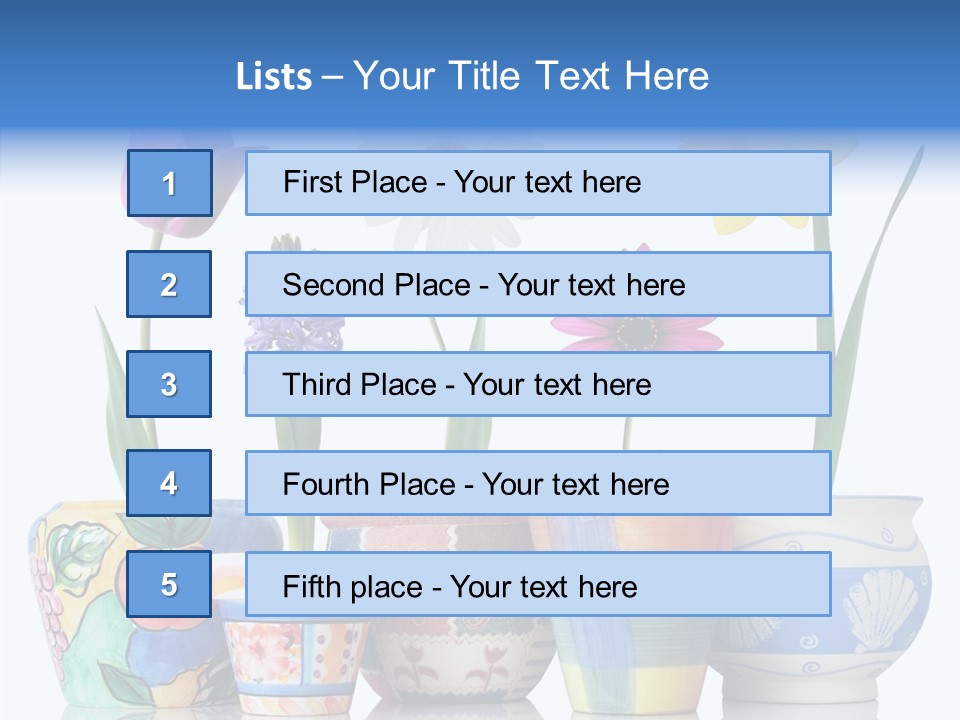 Natural Container Tulip PowerPoint Template