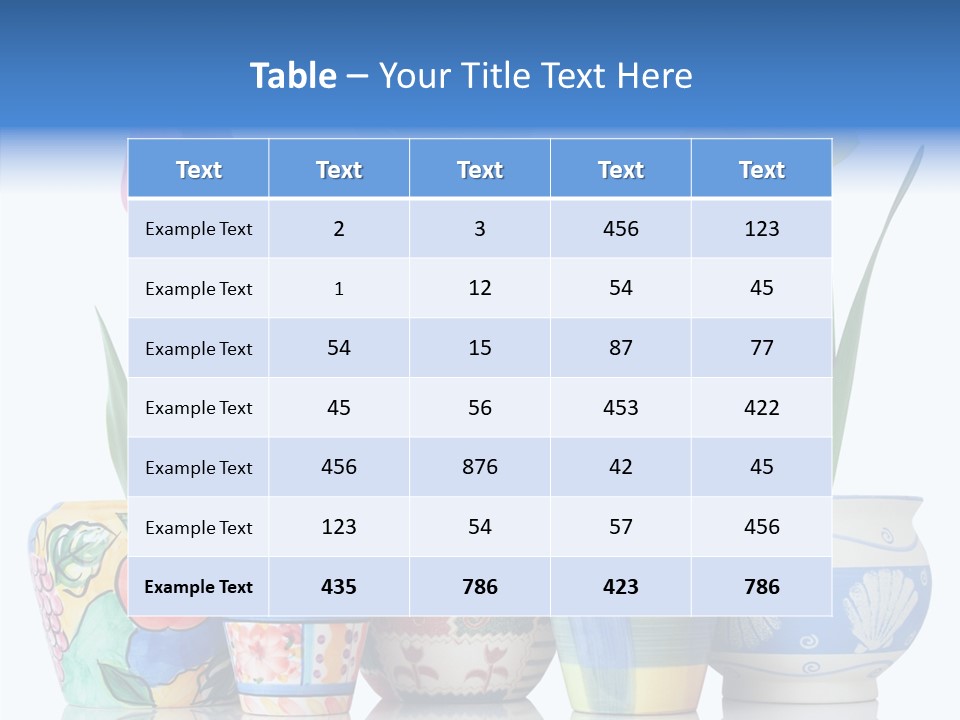 Natural Container Tulip PowerPoint Template