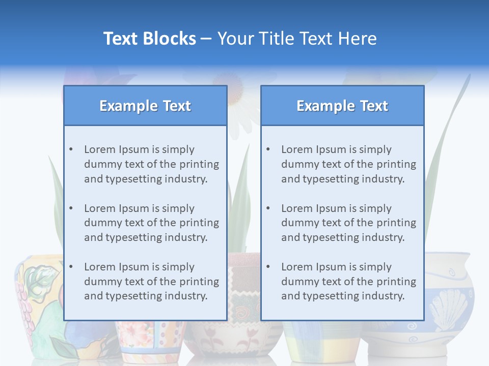 Natural Container Tulip PowerPoint Template