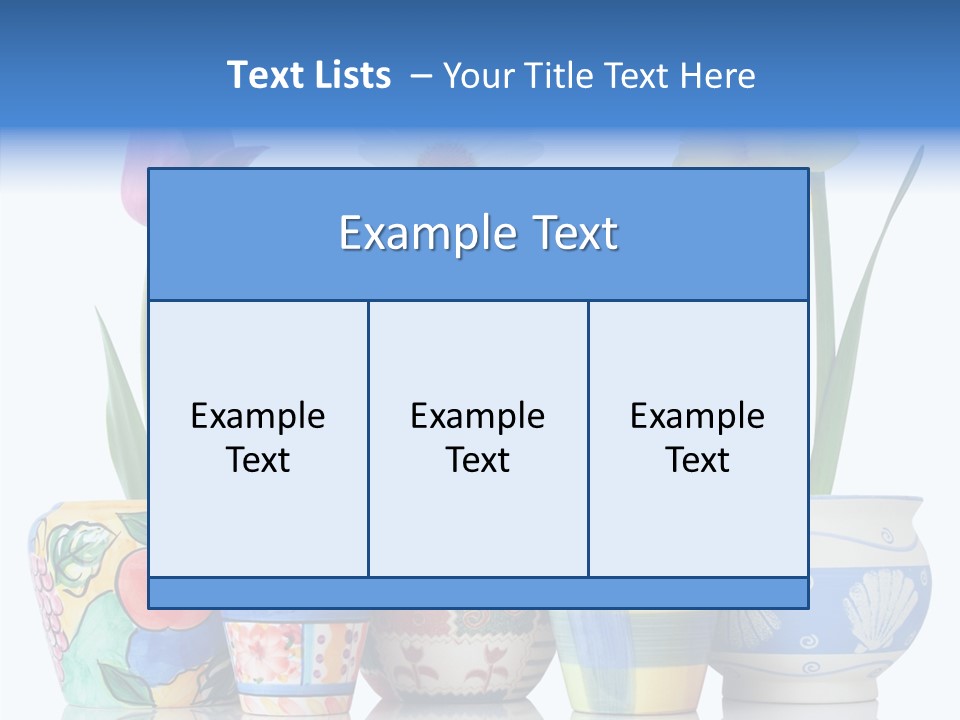 Natural Container Tulip PowerPoint Template