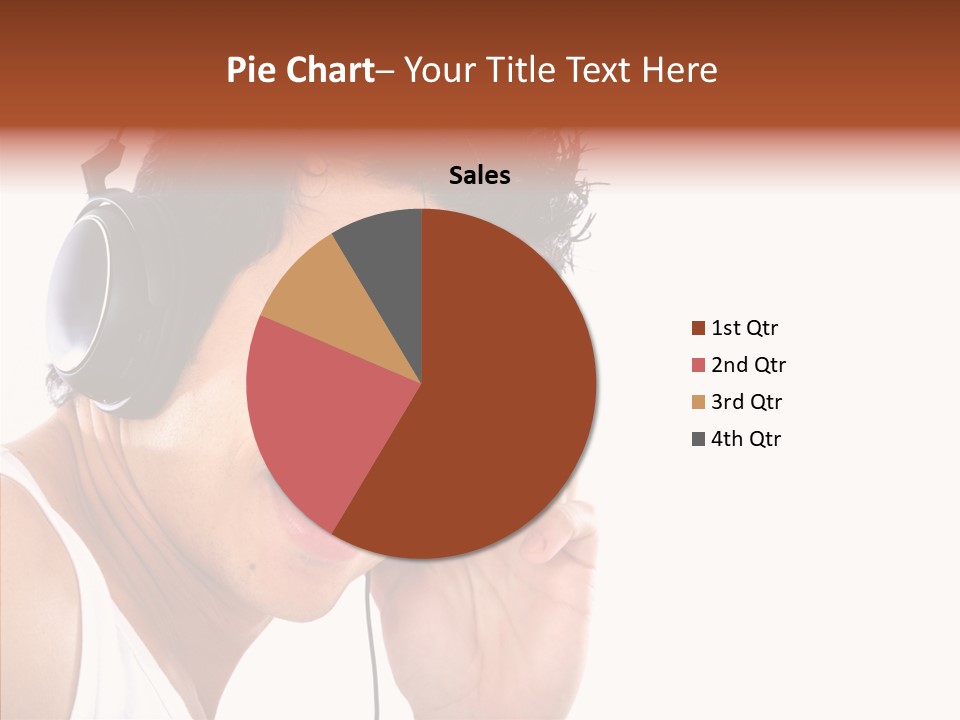 Record Headphones Guy PowerPoint Template