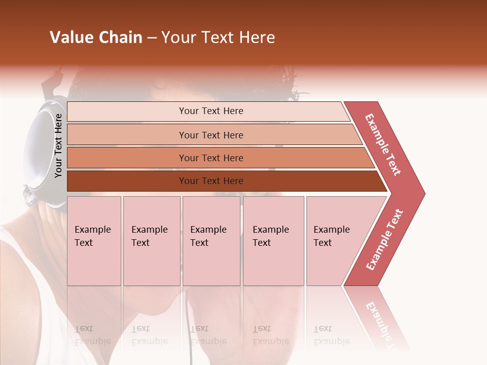 Record Headphones Guy PowerPoint Template