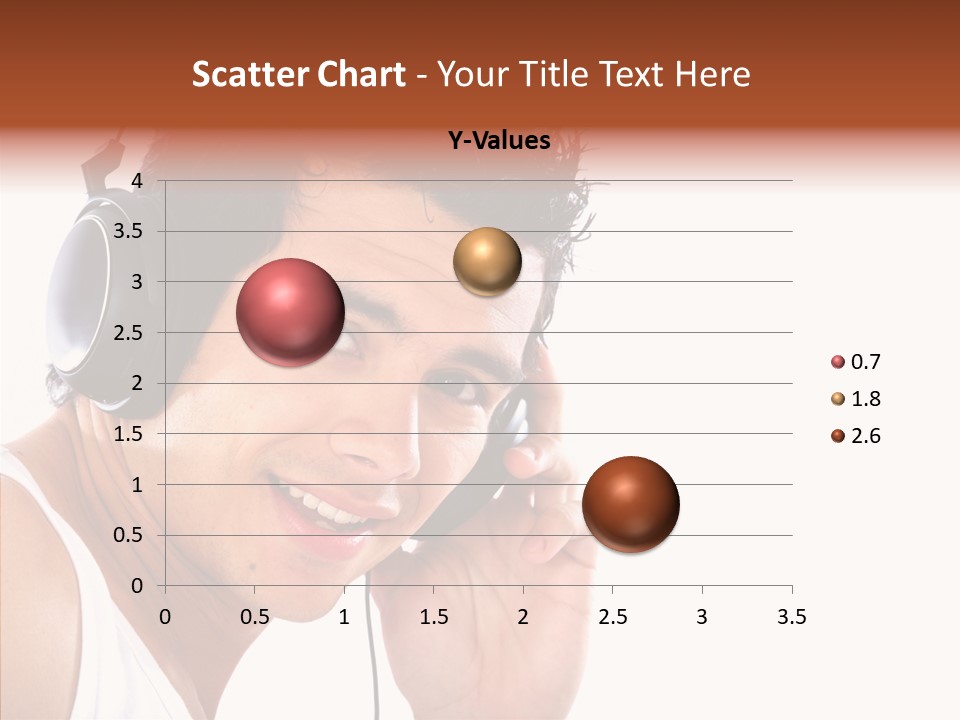 Record Headphones Guy PowerPoint Template