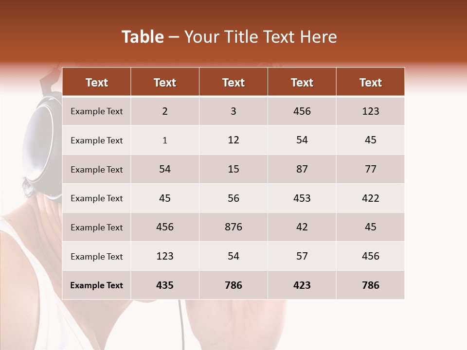 Record Headphones Guy PowerPoint Template