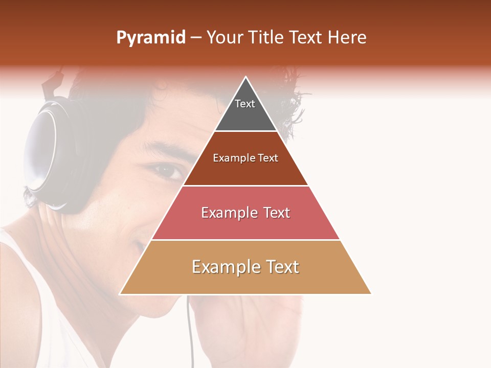 Record Headphones Guy PowerPoint Template