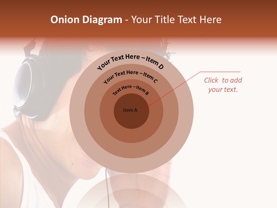 Record Headphones Guy PowerPoint Template