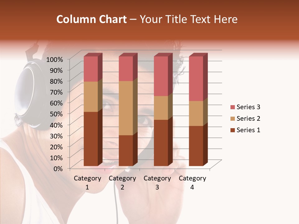 Record Headphones Guy PowerPoint Template