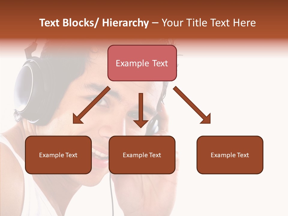 Record Headphones Guy PowerPoint Template