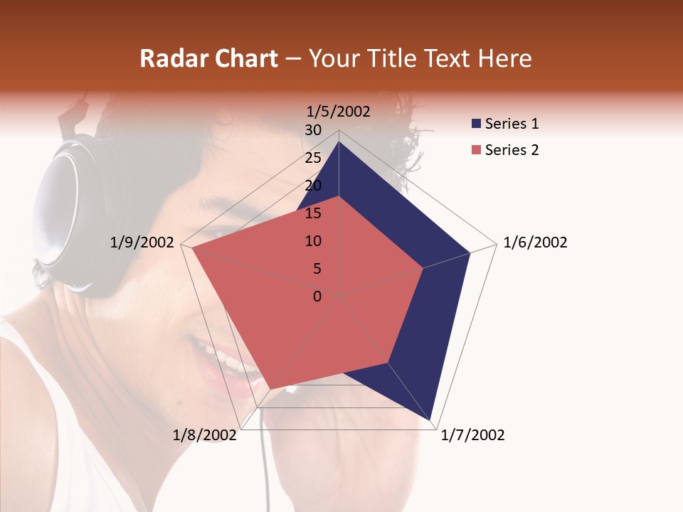 Record Headphones Guy PowerPoint Template
