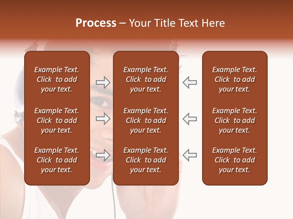 Record Headphones Guy PowerPoint Template