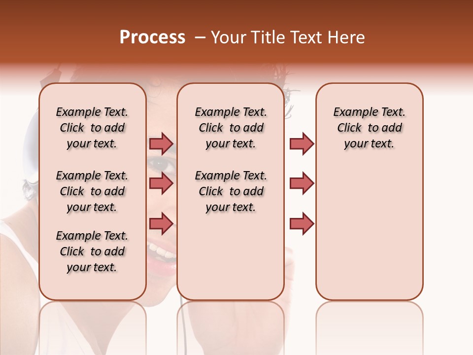 Record Headphones Guy PowerPoint Template