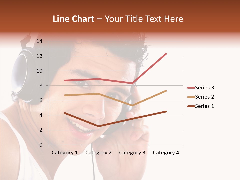 Record Headphones Guy PowerPoint Template
