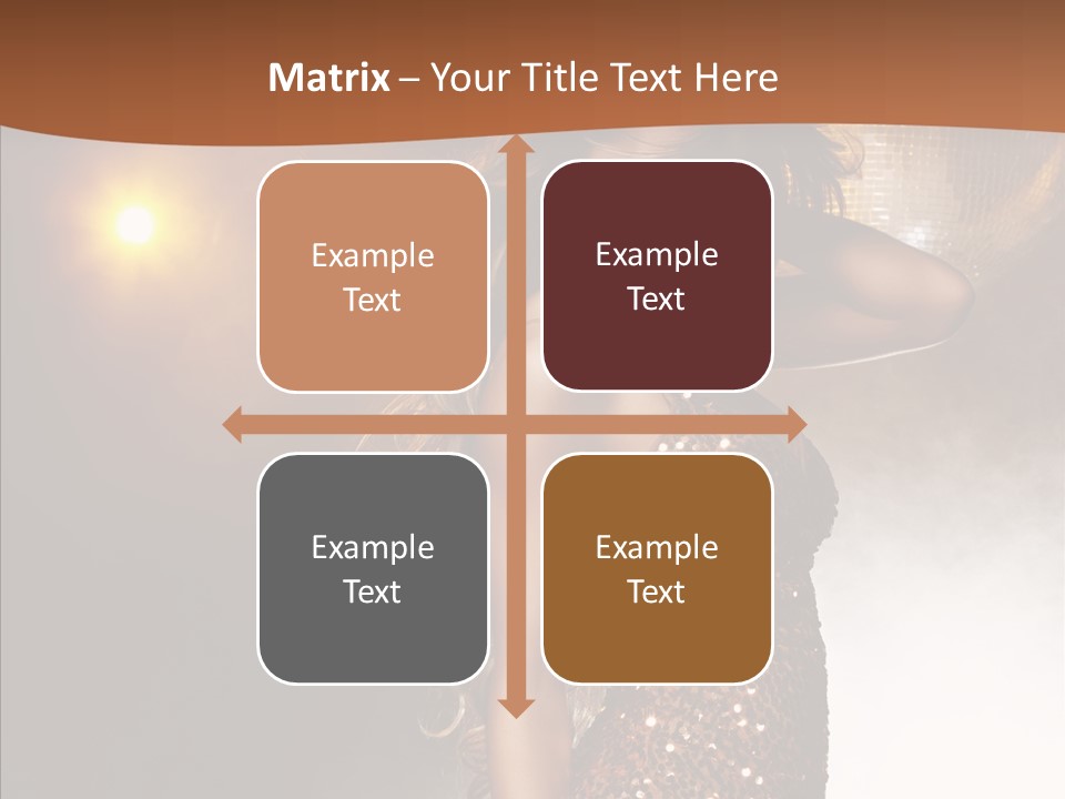 Girl Bling Reflections PowerPoint Template