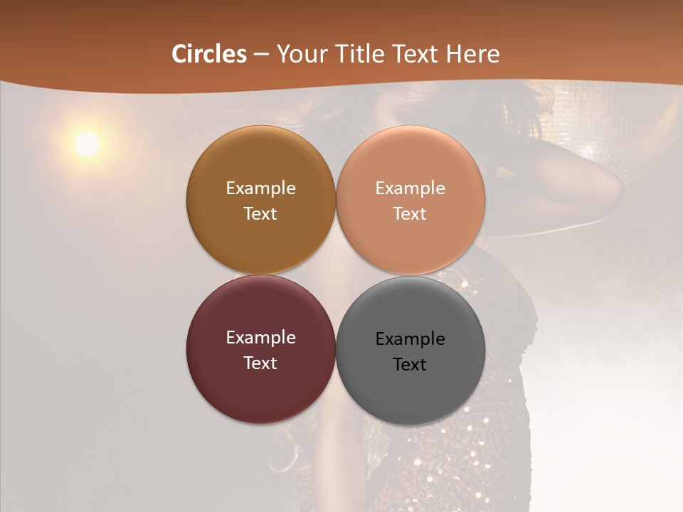 Girl Bling Reflections PowerPoint Template