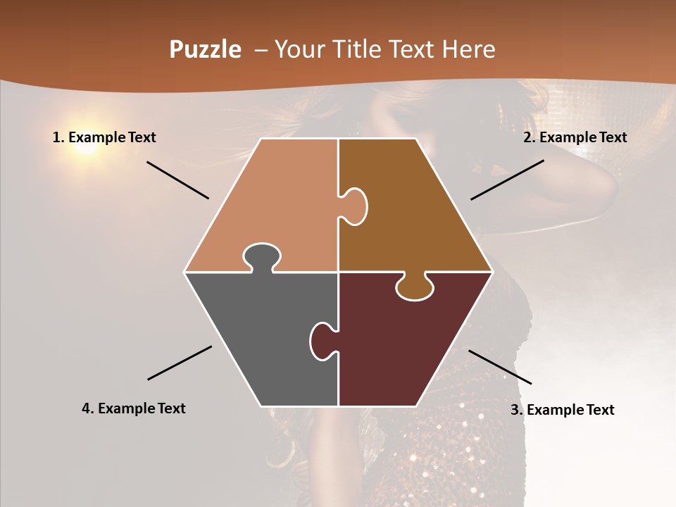 Girl Bling Reflections PowerPoint Template