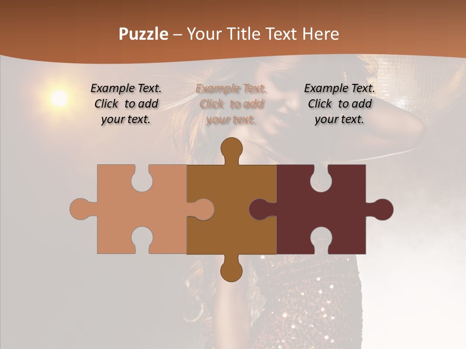 Girl Bling Reflections PowerPoint Template