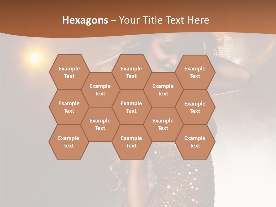 Girl Bling Reflections PowerPoint Template