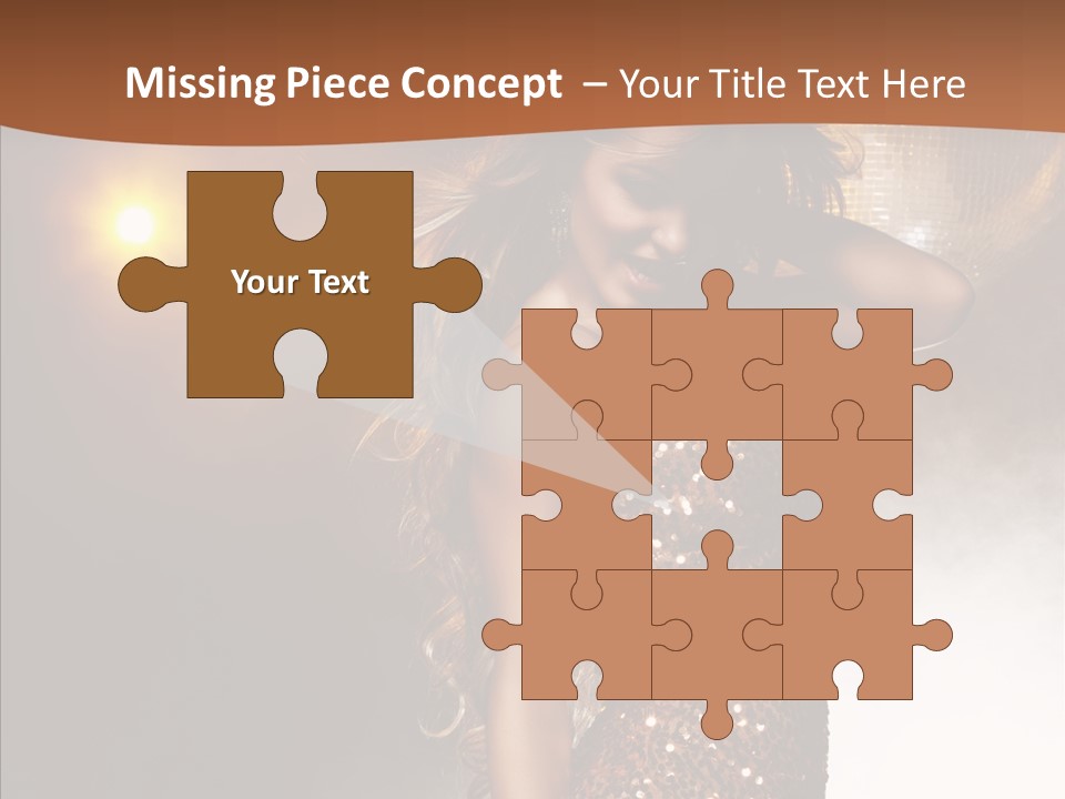 Girl Bling Reflections PowerPoint Template