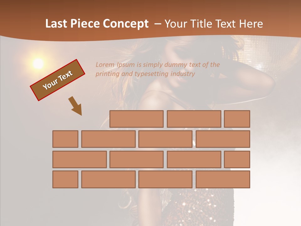 Girl Bling Reflections PowerPoint Template