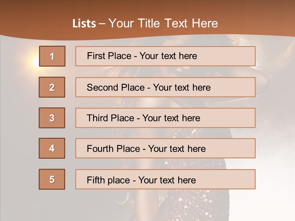 Girl Bling Reflections PowerPoint Template