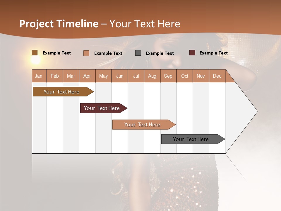 Girl Bling Reflections PowerPoint Template