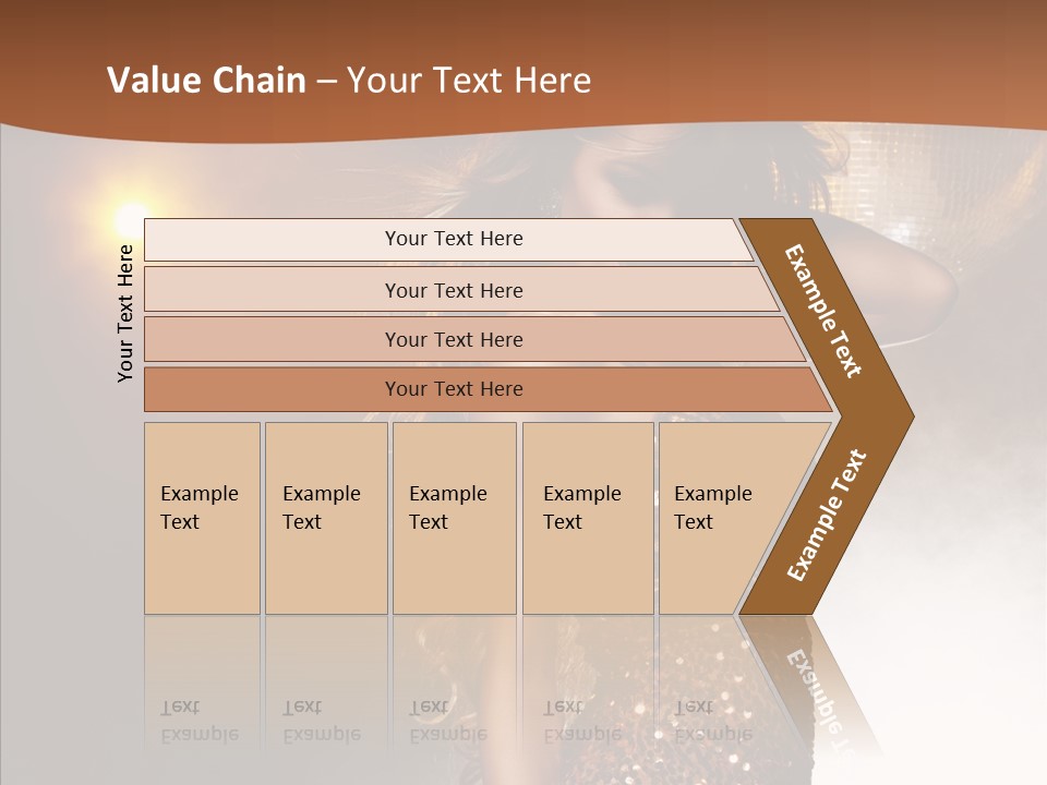 Girl Bling Reflections PowerPoint Template