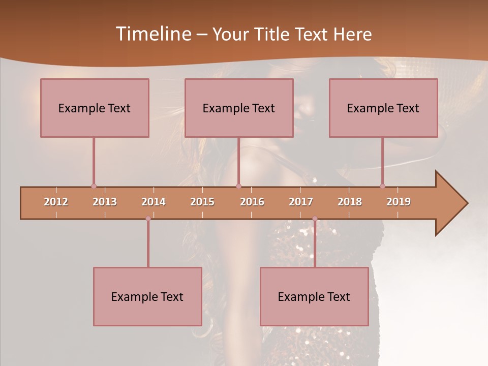 Girl Bling Reflections PowerPoint Template