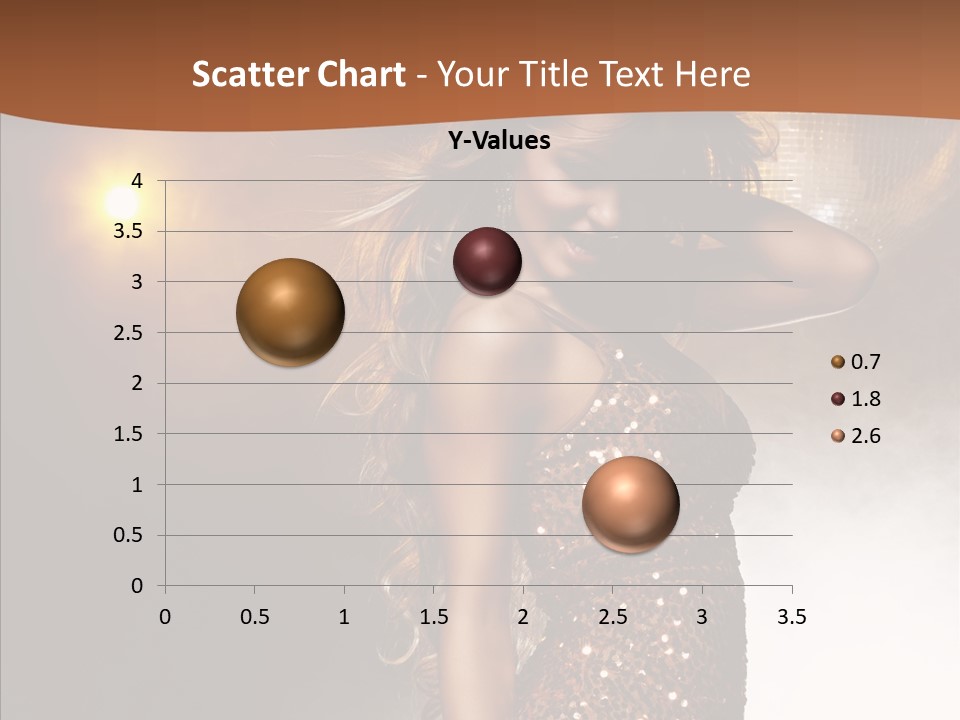 Girl Bling Reflections PowerPoint Template