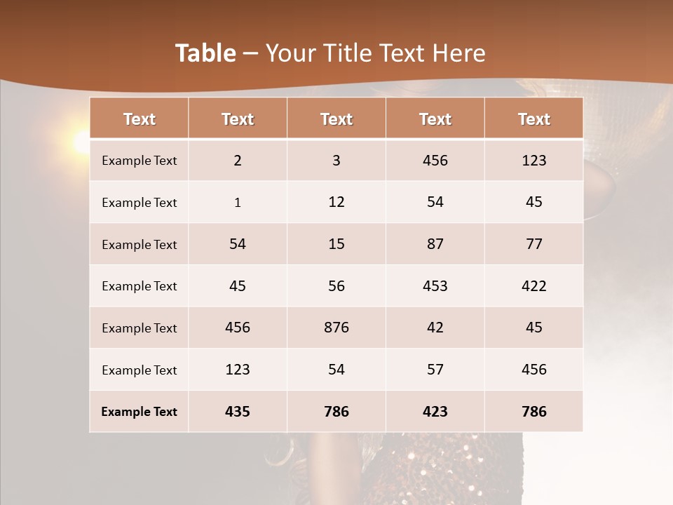 Girl Bling Reflections PowerPoint Template