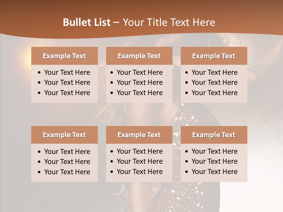 Girl Bling Reflections PowerPoint Template