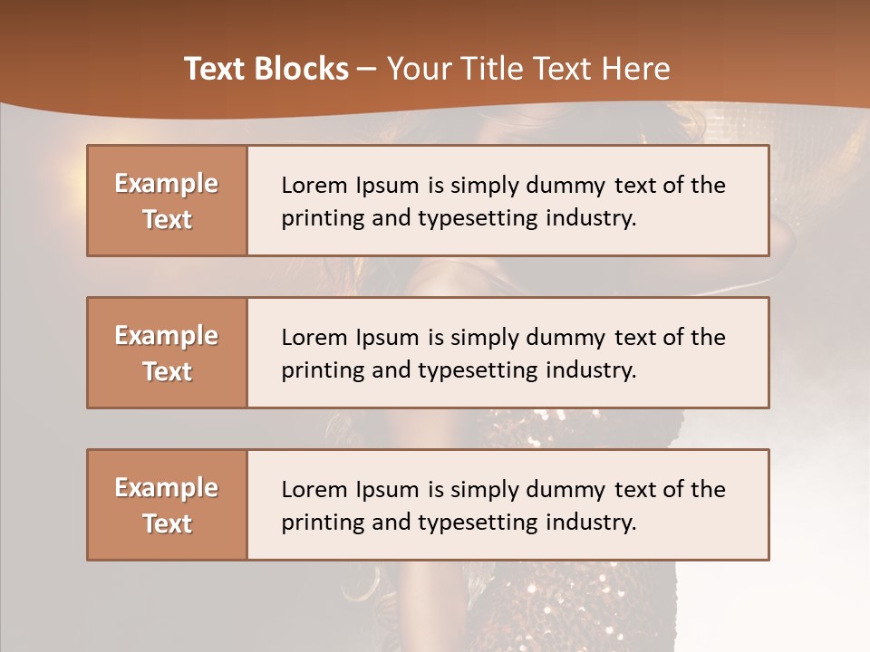 Girl Bling Reflections PowerPoint Template