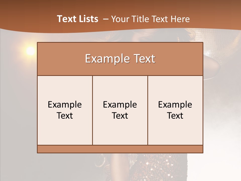 Girl Bling Reflections PowerPoint Template