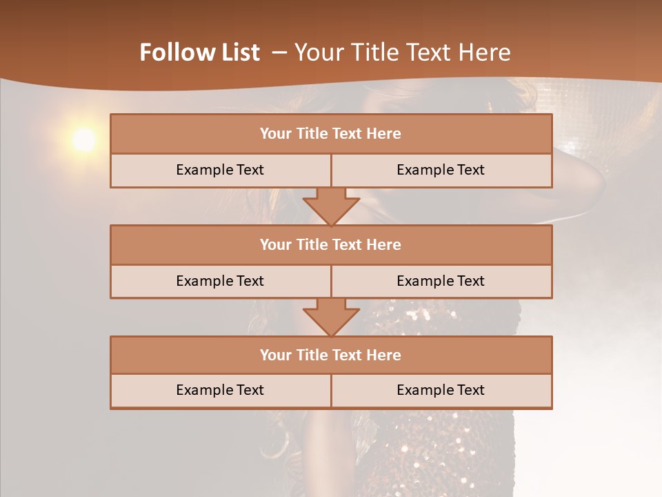 Girl Bling Reflections PowerPoint Template